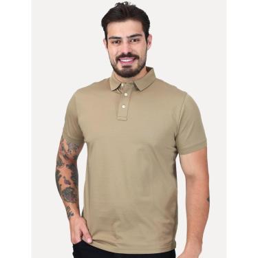 Imagem de Polo Aramis Masculina Manga Curta Mercerizado Interlock Caqui-Masculino