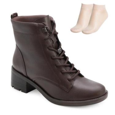 Imagem de Bota Coturno M Via Marte VM26-00200, Marrom, 36