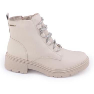 Imagem de Bota Coturno Dakota G9851 Tratorada com Strass, 37, Creme