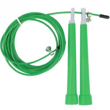 Imagem de Corda De Pular Fitness Cabo De Aço Ajustável 3 Mts - Advance Fit, Verd