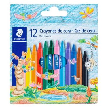 Imagem de Giz de Cera 12 Cores Staedtler Crayon