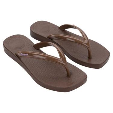 Imagem de Chinelo de Dedo Feminino Ipanema Pluma 27507, Bronze, 36