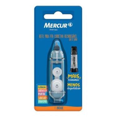 Imagem de Refil para Fita Corretiva Recarregável 5mm x 6m Mercur