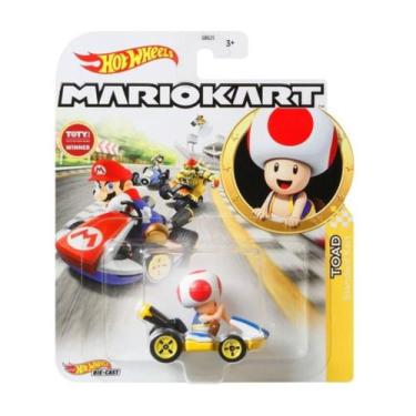 Imagem de Hot Wheels Mario Kart Toad Standard Kart Gjh63 Mattel - Hasbro