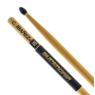 Imagem de Baqueta C. Ibañez Premium SuperGrip 903NSG Ponta de Nylon Padrão 5A/5B