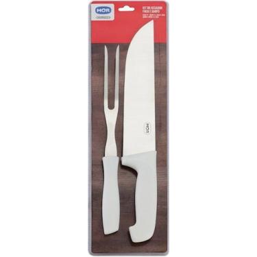 Imagem de Conjunto para Churrasco - Faca e Garfo  - Mor