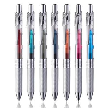 Imagem de Caneta Energel Infree 0.7mm - Pentel Retrátil transparente, Vinho