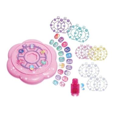 Imagem de Kit de Beleza Infantil Fashion Unha Mania Adesivo 81P DM Toys