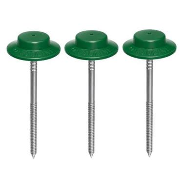 Imagem de Kit Prego Fácil Onduline Verde Fixação Telhado 54 Unidade