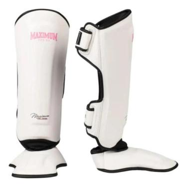 Imagem de Caneleira Classic Powerface Muay Thai E Kickboxing Cor:BrancoTamanho:G