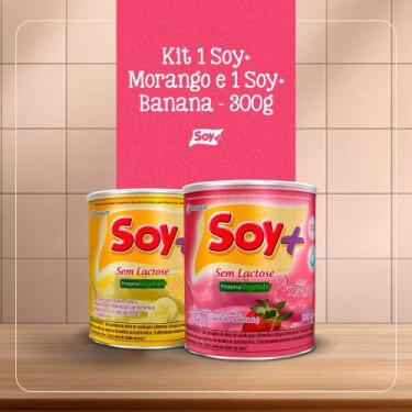 Imagem de Kit 2 Soy+ Banana e Morango - 300 g