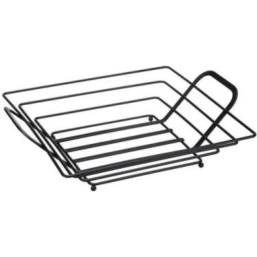 Imagem de Fruteira Mesa Quadrada Black Arthi - Preto, UNICA