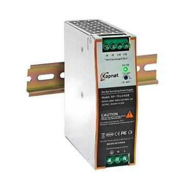 Imagem de Fonte de alimentação Hapidot KP-7512NDR 75W 12V 6,25A para trilho DIN,