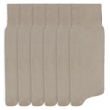 Imagem de Kit 6 Meias Mash Social Cano Longo Poliamida Lisa Masculina 231.03, Ca