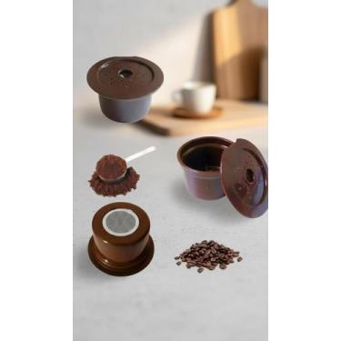 Imagem de Kit 5 Cápsulas Reutilizáveis p/ Café + 1 Colher - Congratulations Stor