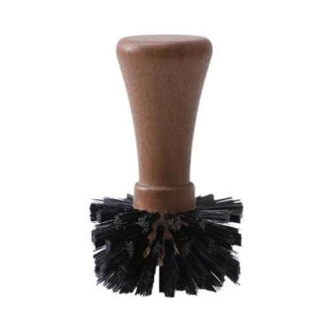 Imagem de Escova De Limpeza Para Espresso Com Cerdas De Nylon E Cabo De Madeira 