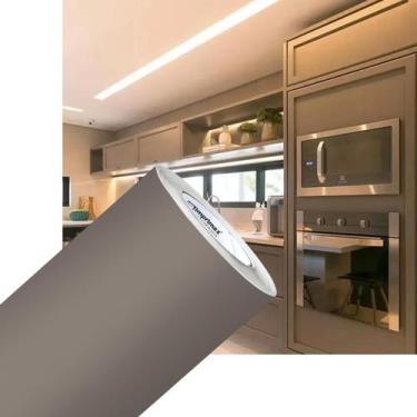 Imagem de Vinil Adesivo Envelopamento Móveis Bege Taupe Fosco 0,61x7m - IMPRIMAX