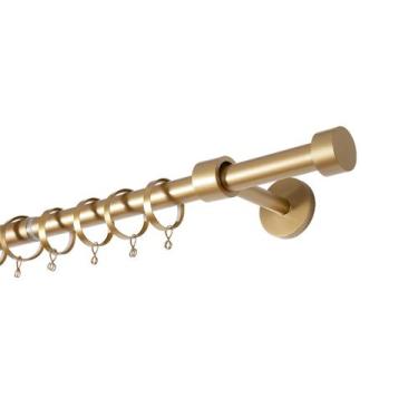 Imagem de Varão de Cortina Ajustável TWOPAGES 71-355 cm Dourado 2,54 cm