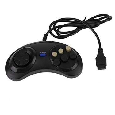 Imagem de Pegador de jogo com seis botões Command Pad Acessórios de plástico para Sega Megadrive Rodalind