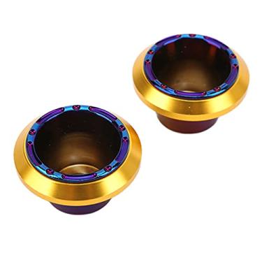 Imagem de Proteção contra queda de motocicleta, sliders de estrutura de garfo de roda de motocicleta liga de alumínio resistente ao desgaste para eletromóvel para bicicleta