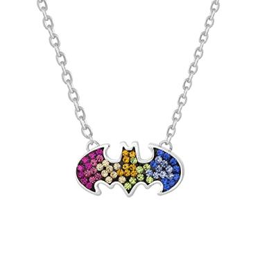 Imagem de DC Comics Batman Stainless Steel Crystal Necklace, Official License