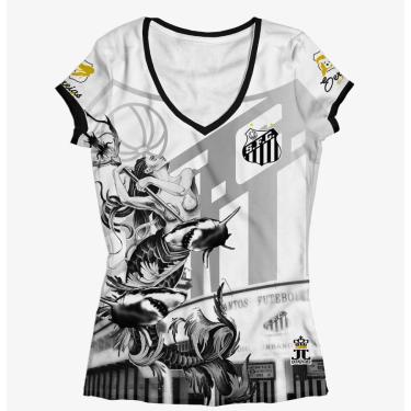 Imagem de Camisa Camiseta Santos Feminina - Sereias da vila Rainhas do mar
