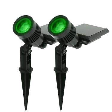 Imagem de Kit 2 Luminarias Espeto Spot Solar Verde Ecoforce