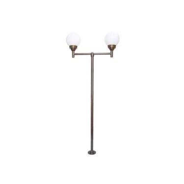 Imagem de Poste Espanhol Grande para Jardim Alumínio 02 Globos 2,50m