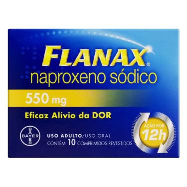 Imagem de Flanax 550mg, caixa com 10 comprimidos revestidos