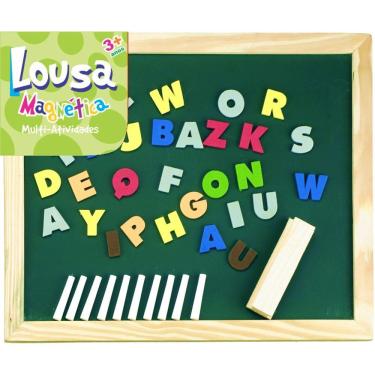Imagem de Lousa Magnética Alfabeto Bate Bumbo Madeira