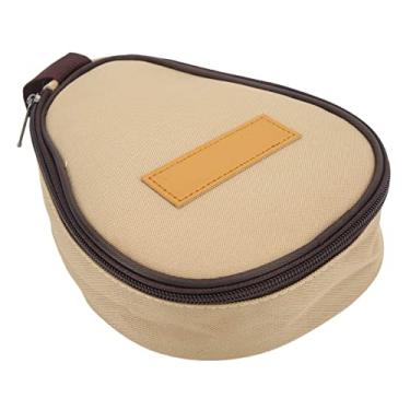 Imagem de bolsa de frigideira de acampamento com zíper design bolsa de armazenamento de frigideira bolsa de cozinha para acampamento ao ar livre armazenamento doméstico(Khaki), Bolsa de frigideira pequena,