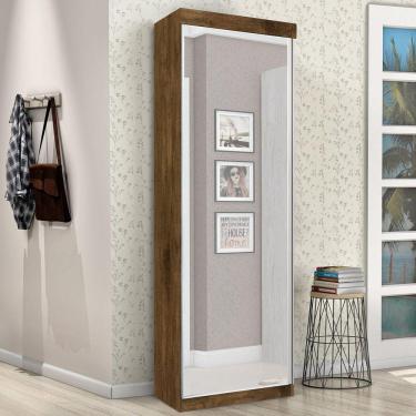 Imagem de Sapateira/Roupeiro com Espelho 1 Porta Thor J&A Móveis Jequitiba