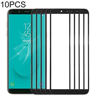 Imagem de For for galaxy J6, J600F/DS, J600G/DS 10pcs Front Screen Outer Glass Lens (Black)