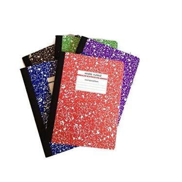 Imagem de Livro de Composição de Cores Variadas da Staples, 24 cm x 19 cm (Pacote com 5)