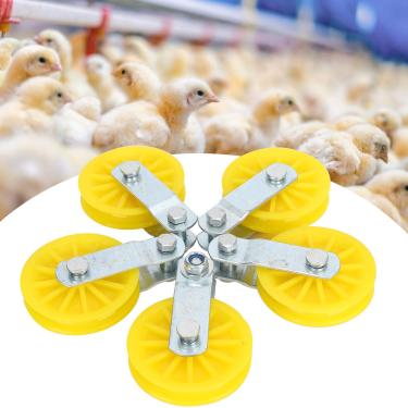 Imagem de Pokerty9 Polia de gado, polia forte e fixa, fazenda de gado usando casa de frango de fazenda de gado para a maioria das fazendas de gado e da maioria das casas de frango