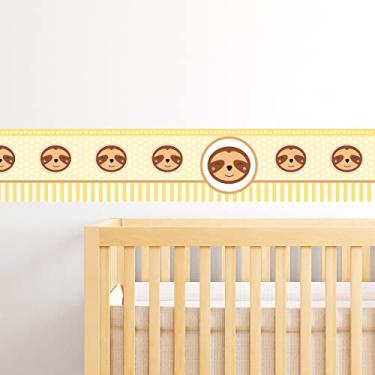 Imagem de Bicho Preguiça Adesivo De Parede Infantil Faixa Border