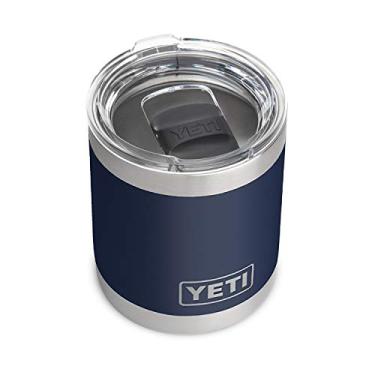 Imagem de YETI Rambler Lowball de 293 g, isolado a vácuo, aço inoxidável com tampa MagSlider, azul marinho