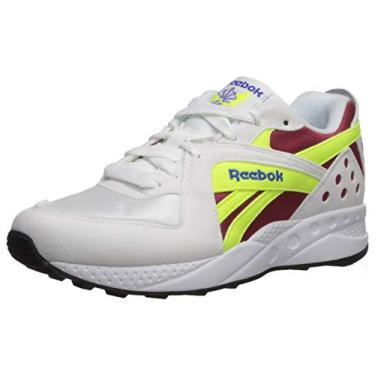 Imagem de Reebok Pyro unissex para adultos, Branco/Vermelho meteoro/Amarelo neon/Cobalto triturado/Preto, 6