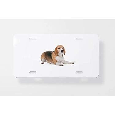 Imagem de Beagle – Capa para placa de carro – Capa para placa de carro – 15 x 30 cm