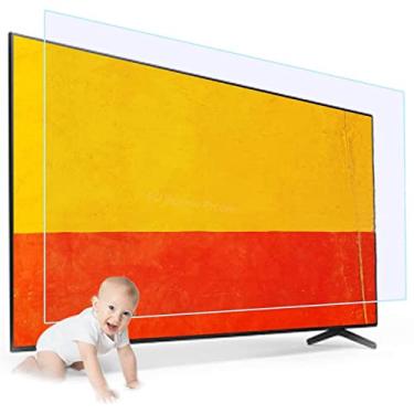Imagem de Filtro anti-UV de 32 a 75 polegadas, protetor de tela anti-luz azul para TV, filme de monitor antirreflexo fosco, sem bolhas de fácil instalação, alivia o cansaço visual para LCD, LED, 48 polegadas (1056 x 596)