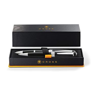 Imagem de Cross Caneta esferográfica Bailey preta laca e caneta esferográfica Selectip