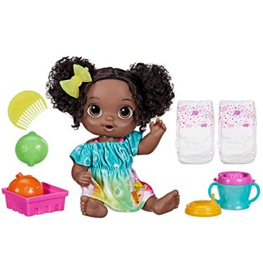 Imagem de Baby Alive, Boneca, Hora do Suco, Limão - Cabelos Pretos, Inclui Máquina de Sucos de Brinquedo, 30 cm - A partir de 3 Anos