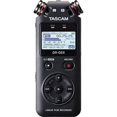 Imagem de Tascam Gravador portátil de áudio digital estéreo DR-05X e interface de áudio USB, Pro Field, AV, música, gravador de ditado