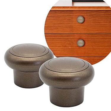 Imagem de Kit 2 Peças Puxador Furo Único 70 Bronze Para Móveis Armário
