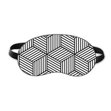 Imagem de Simple Line Art Grain Illustration Pattern Sleep Eye Shield Soft Night Vlindfold Shade Cover