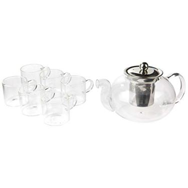 Imagem de Teatime Chaleira 5 * 11cm Boro/inox Tran/prat 7pcs Cl C/xícara Gs Internacional Único 110v
