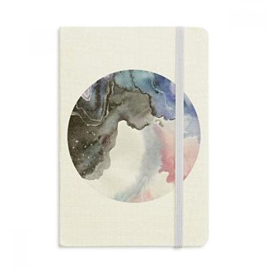 Imagem de Caderno de sombreamento de tinta aquarela abstrata oficial de tecido capa dura diário clássico