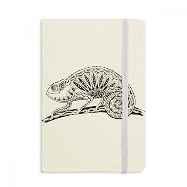 Imagem de Caderno de desenho de animal de lagarto de cauda longa oficial de tecido rígido diário clássico