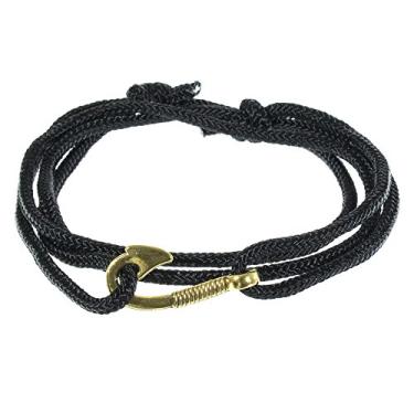 Imagem de West Coast Paracord — Pulseiras femininas ajustáveis com âncora náutica e anzol – Feito de corda de nylon