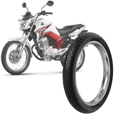 Imagem de Pneu Moto Honda Cg Titan Rinaldi Aro 18 2.75-18 48P Dianteiro Bs32